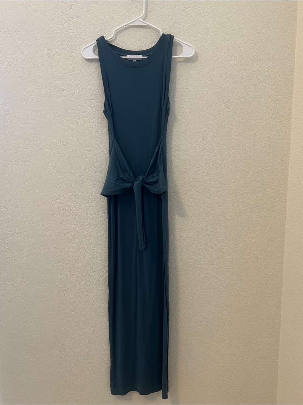 Sleeveless Teal Knot-Front Maxi Dress size XS, Michael Stars